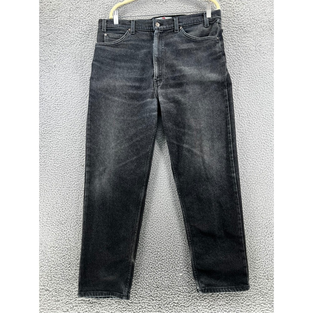 Vintage 90s Levi's Orange Tab Black Flex Denim Jeans Men's 36x29 Soft‎ Stretch